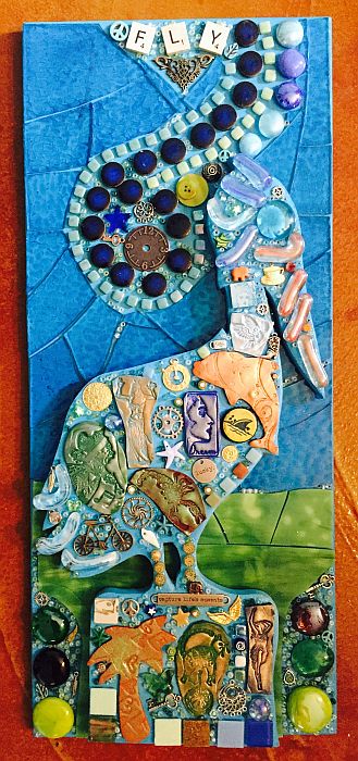 mosaic pelican