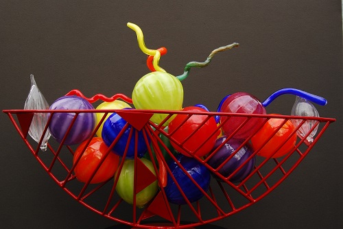 GLASS GLOBE BASKET