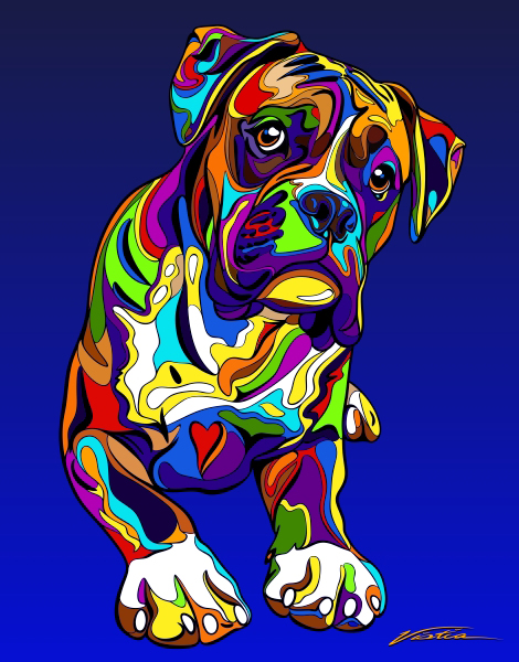 multi color, rainbow, animals, dogs, cats, whimsicle