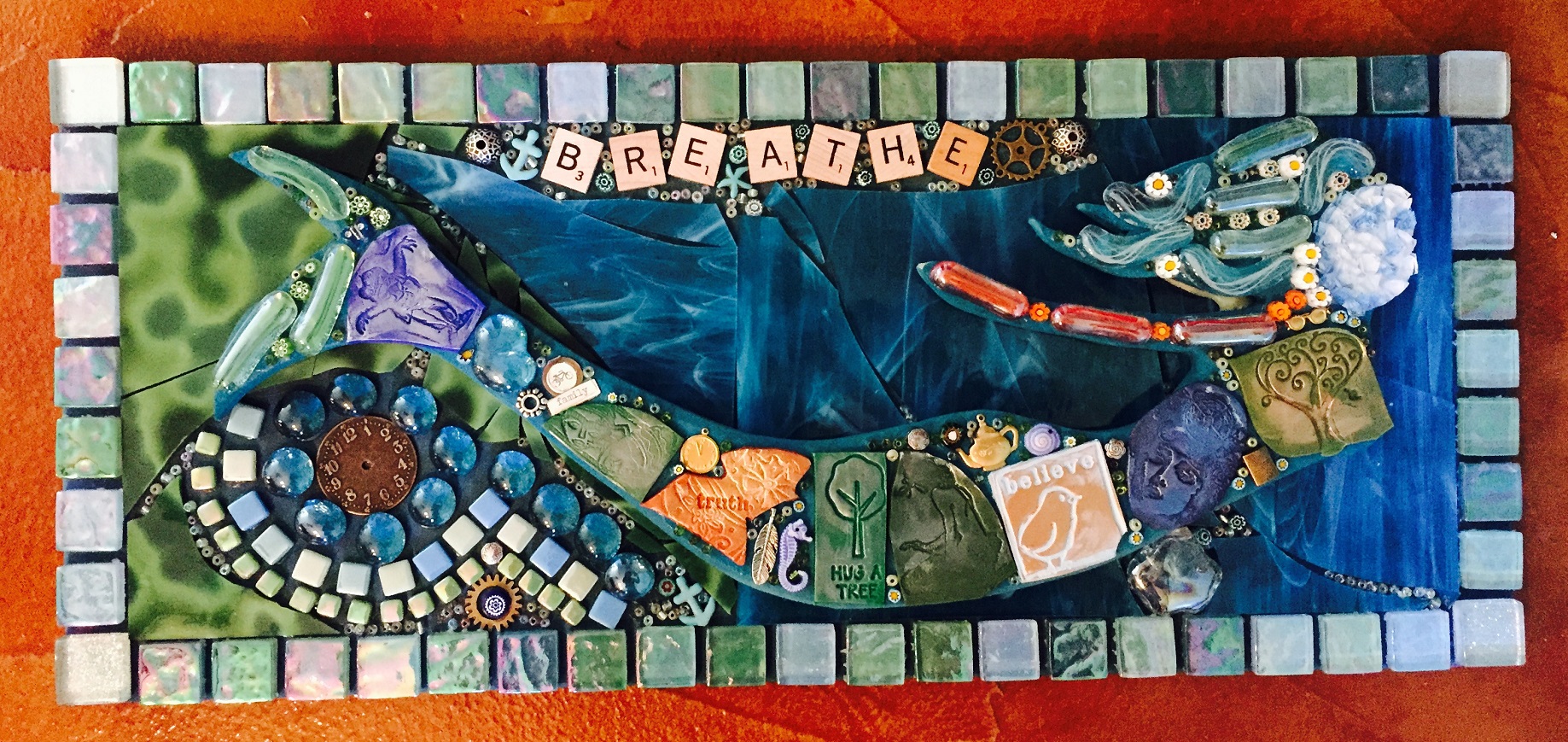 mosaic mermaid 3D