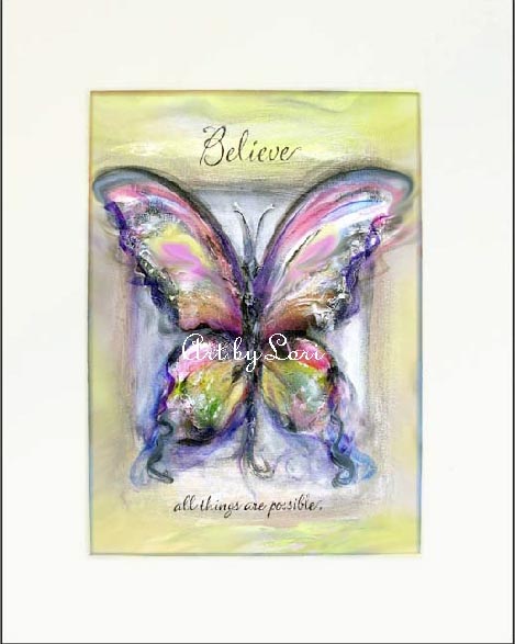 butterfly, believe, whimsical