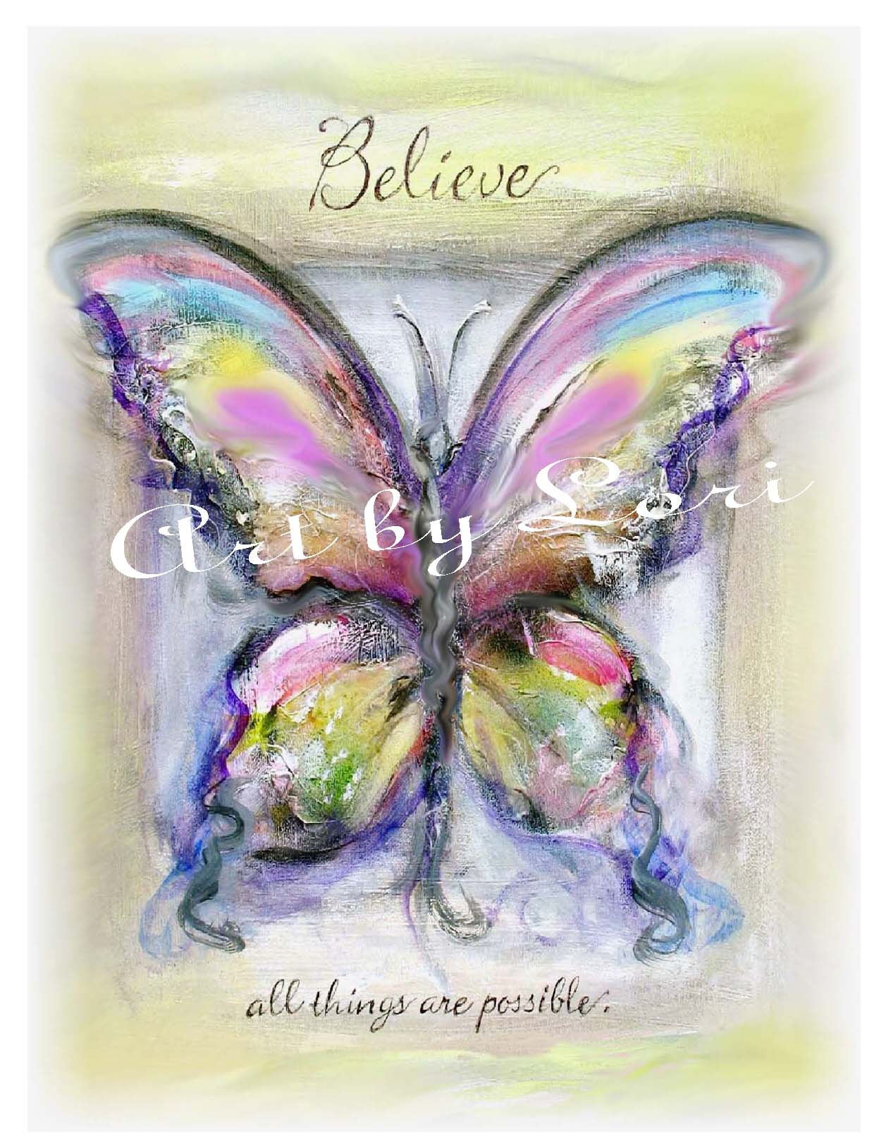 butterfly, believe, whimsical