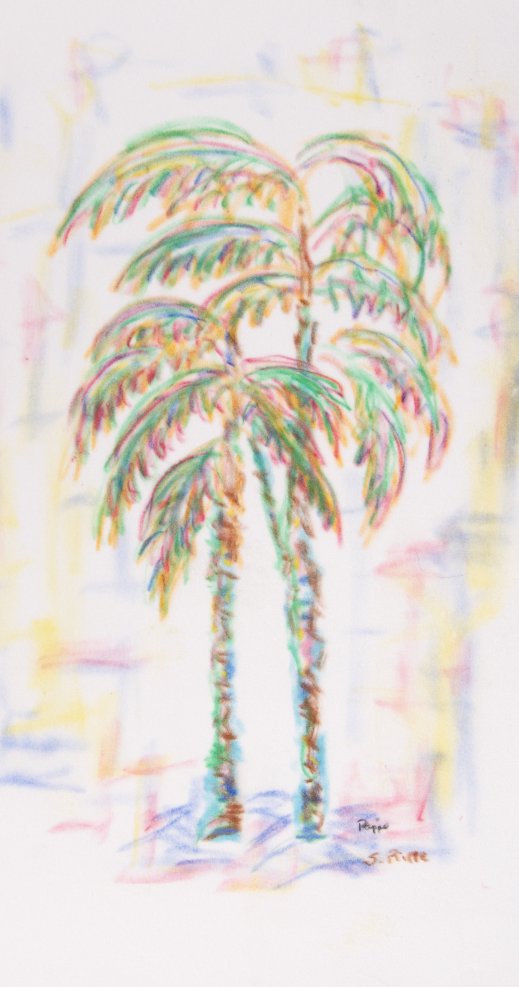 Colorful palms
