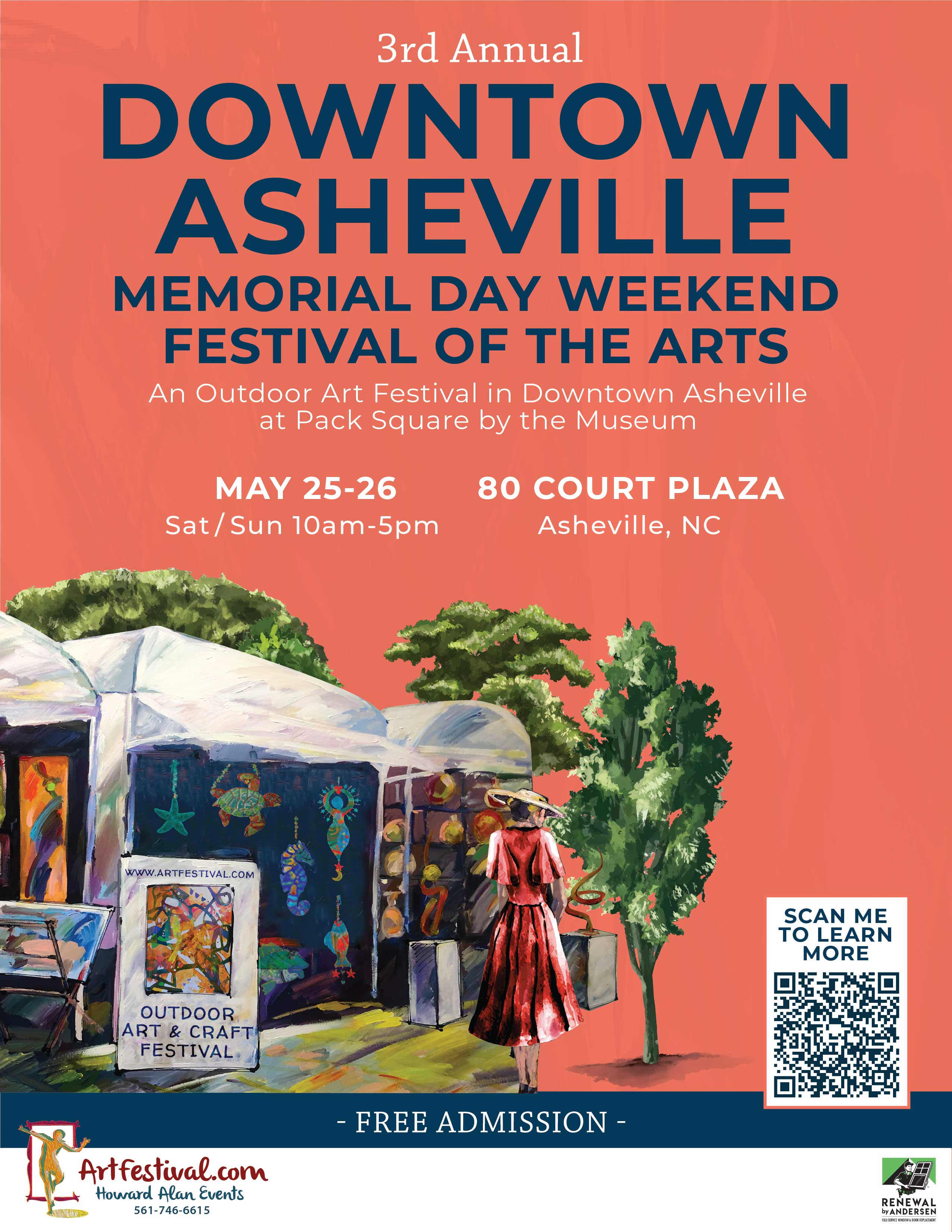 3rd Annual Downtown Asheville Memorial Day Weekend Festival of the Arts 