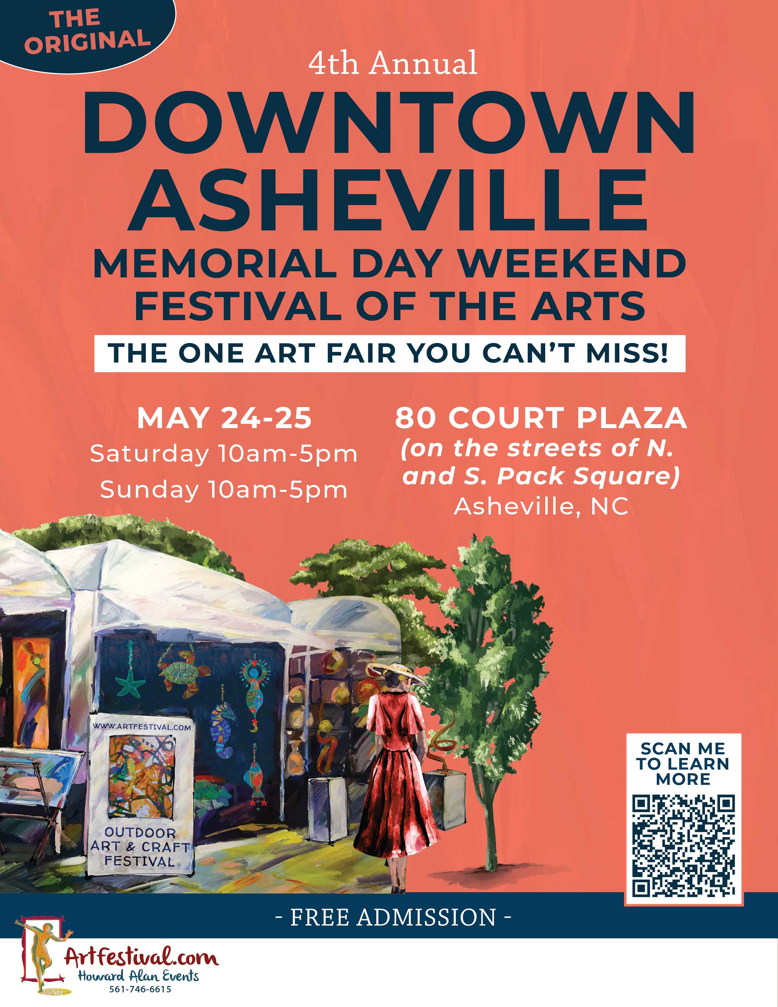 4th Annual Downtown Asheville Memorial Day Weekend Festival of the Arts 