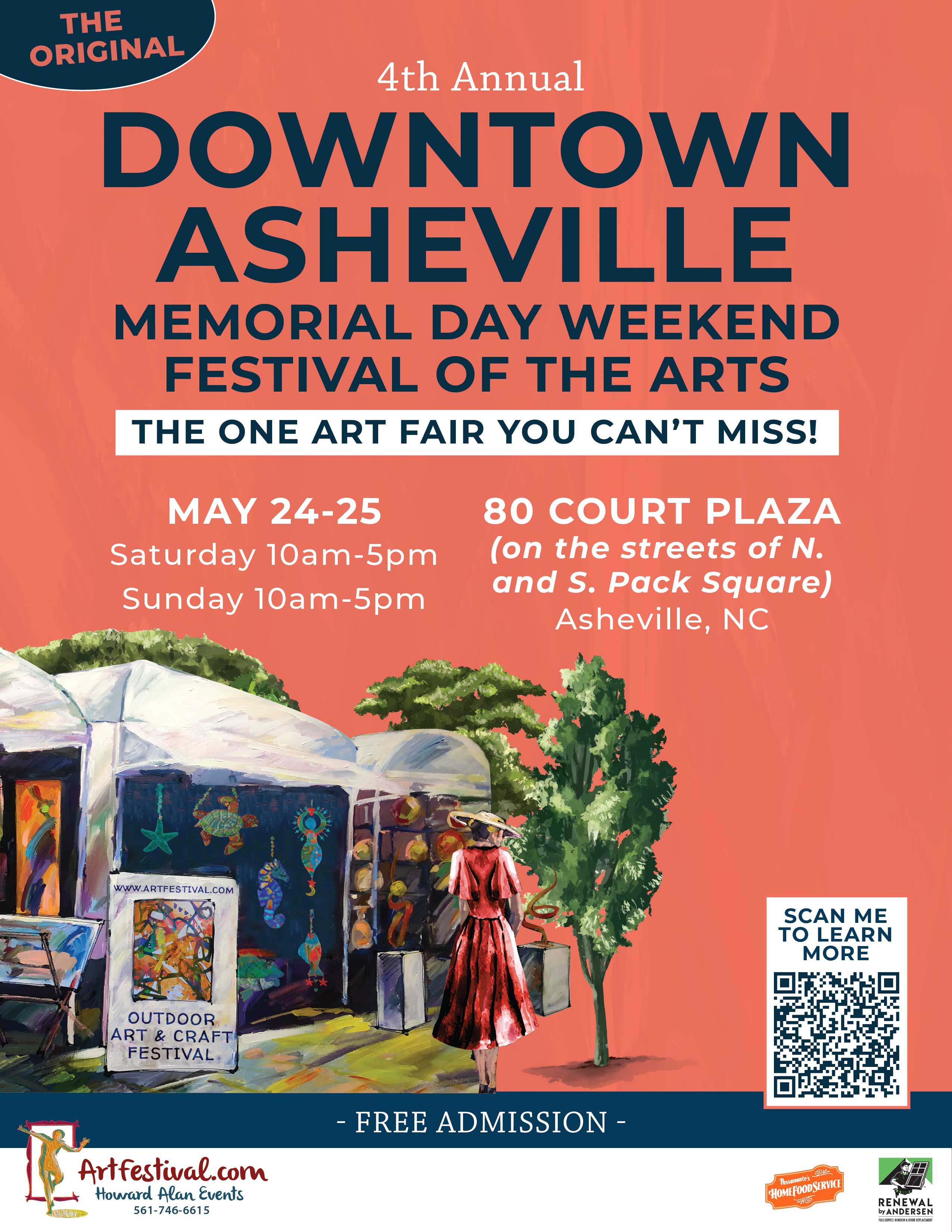 4th Annual Downtown Asheville Memorial Day Weekend Festival of the Arts 
