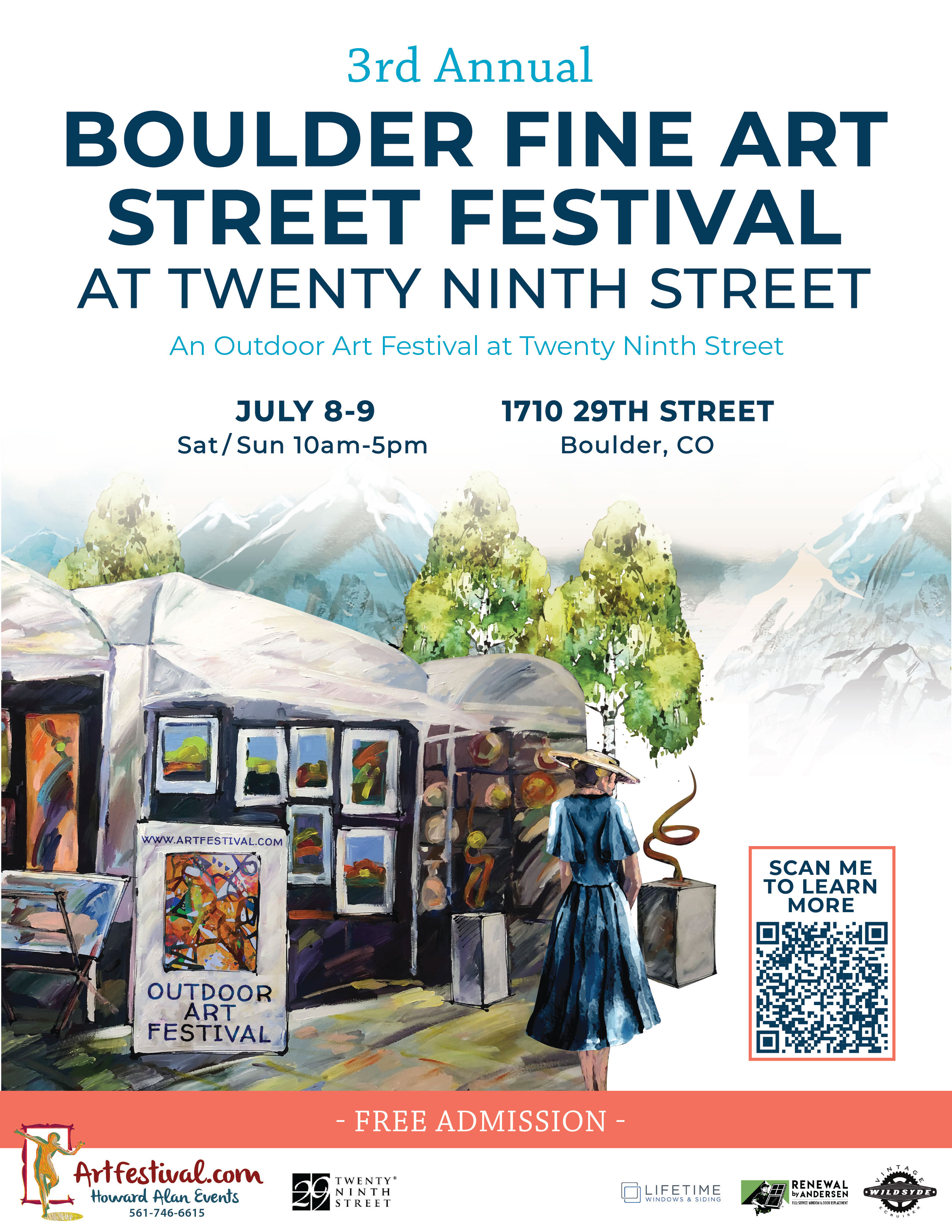 3rd Annual Boulder Fine Art Street Festival at Twenty Ninth Street