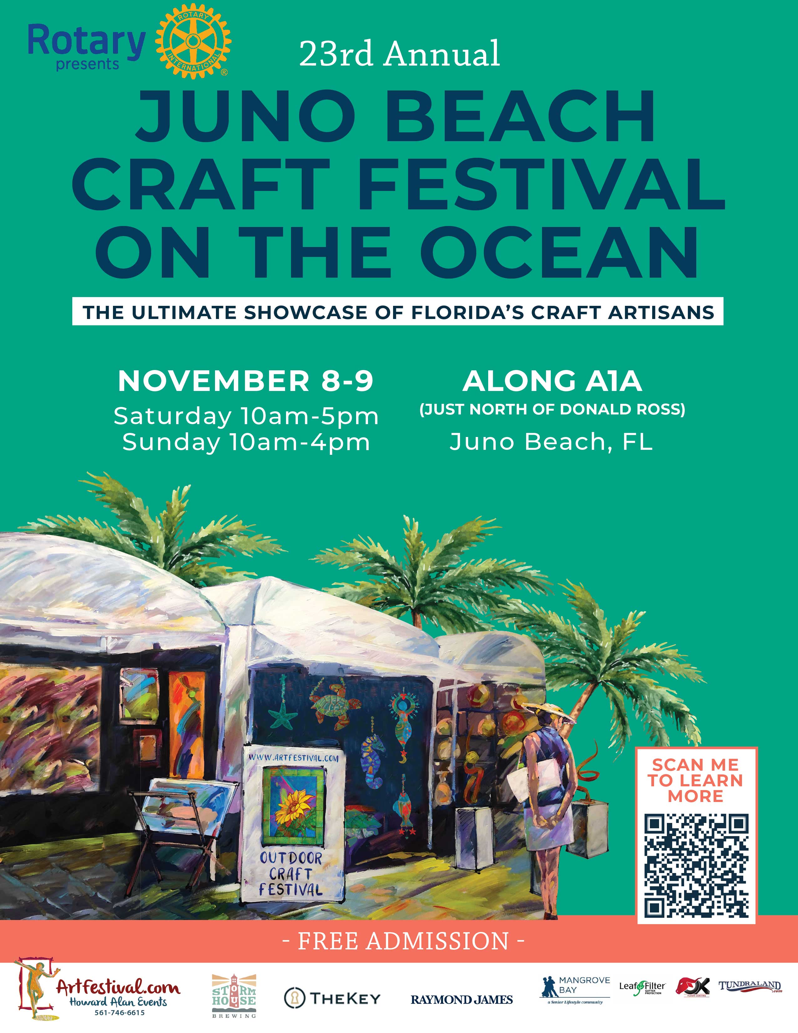 23rd Annual Juno Beach Craft Festival on the Ocean