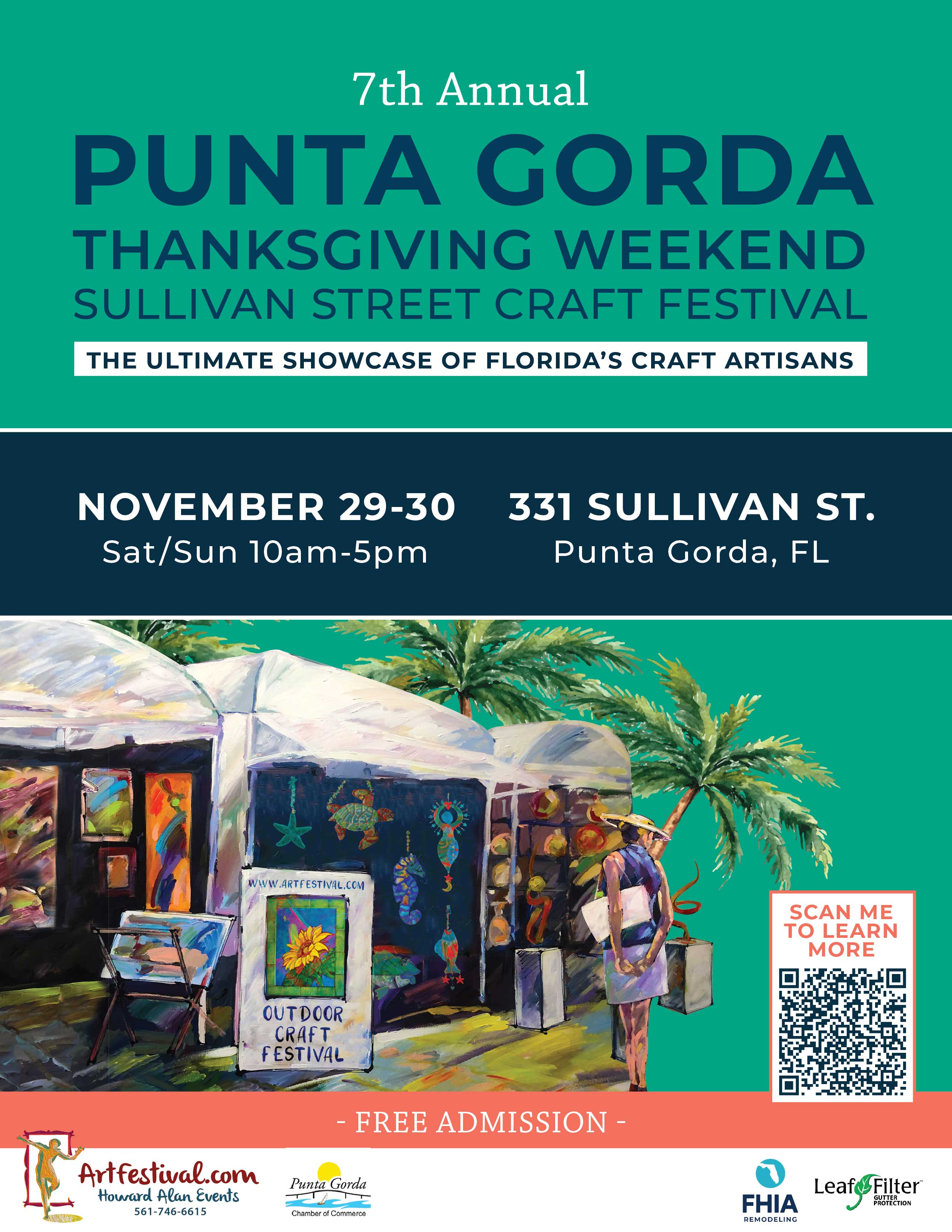 7th Annual Punta Gorda Thanksgiving Weekend Sullivan Street Craft Festival