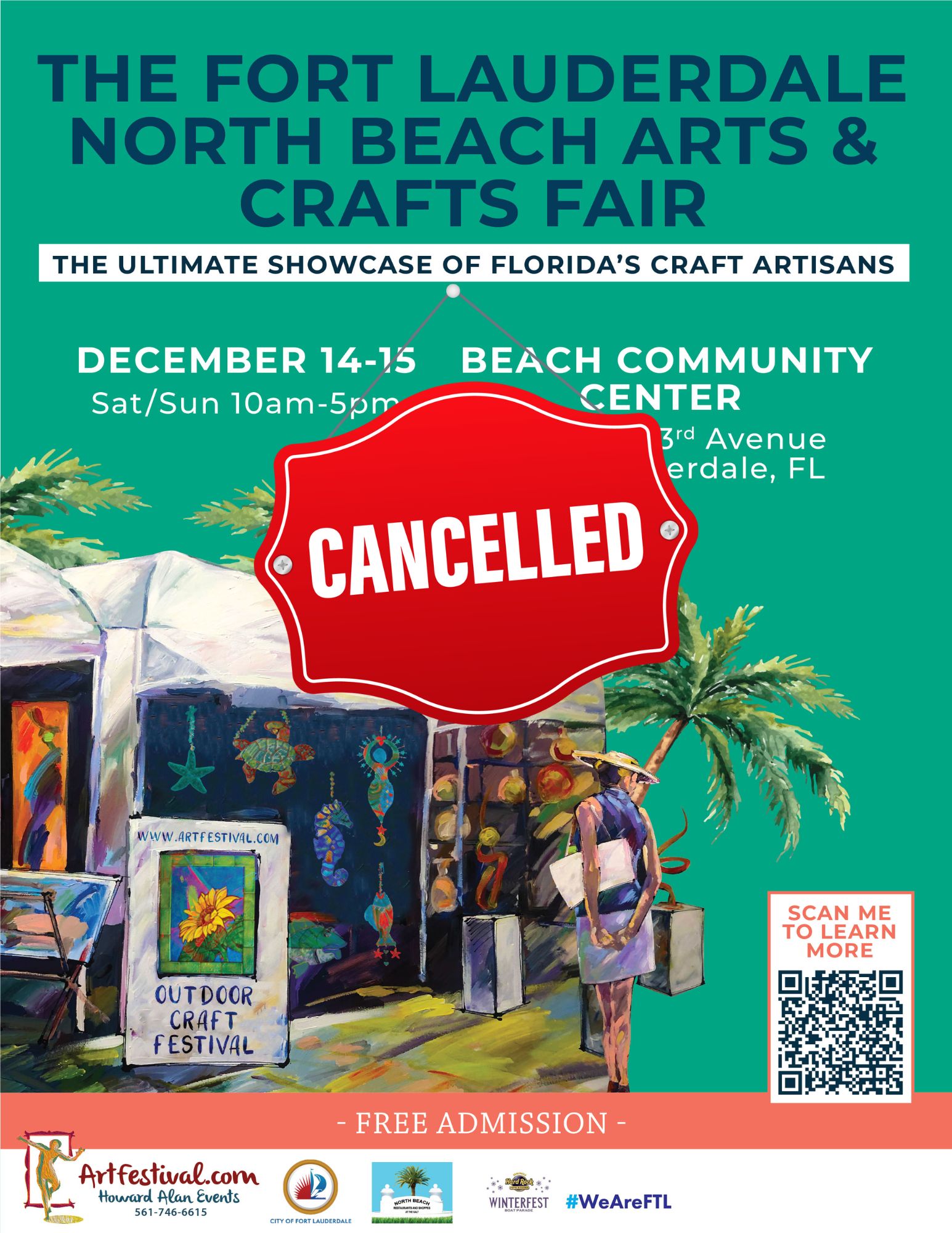 Cancelled Today: The Ft. Lauderdale Beach North Arts &amp; Crafts Fair