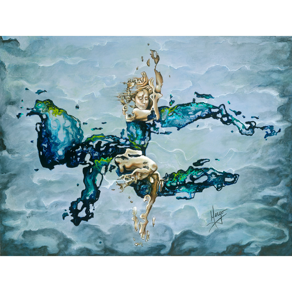 Motivational-figurative-blue-dancer-woman-underwater-painting
