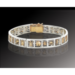 Silver and 14k gold reef bracelet