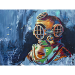 "Deep Sea" original acrylic painting on masonite