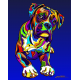 multi color, rainbow, animals, dogs, cats, whimsicle
