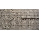 Textile abstract hand-woven with fabric, braided cable, natural, and synthetic elements on frame construction with a painted backing. The canvas is distorted, painted and imprinted.