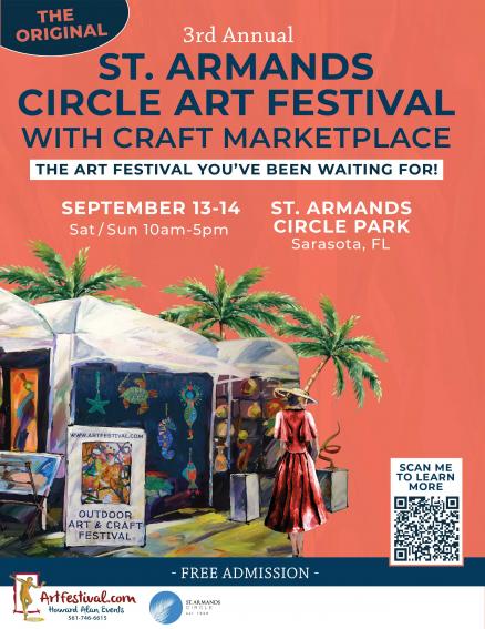 3rd Annual St. Armands Circle Art Festival with Craft Marketplace
