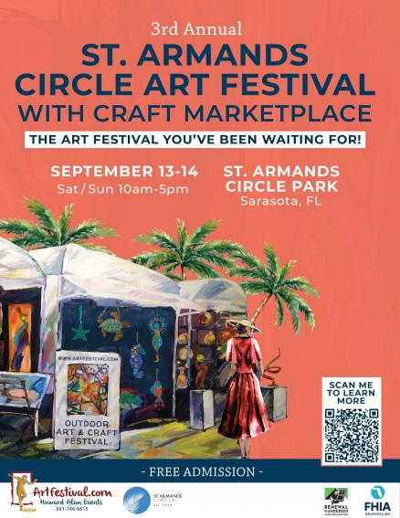3rd Annual St. Armands Circle Art Festival with Craft Marketplace