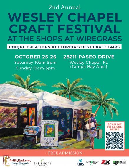 2nd Annual Wesley Chapel Craft Festival at the Shops at Wiregrass (Tampa Bay area)